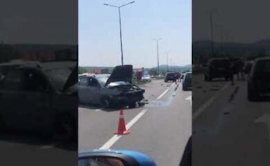 На трассе Киев-Чоп столкнулись несколько автомобилей