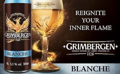 Встречай бельгийское пиво Grimbergen Blanche в удобном формате банки