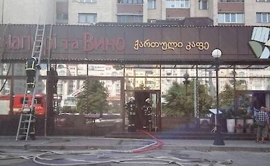 На Оболони горел ресторан