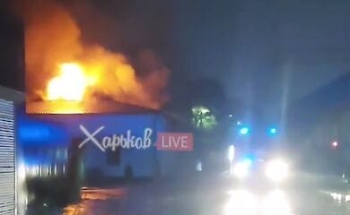 У Харкові біля залізничного вокзалу пожежа