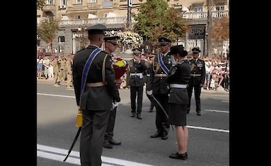 Військовий зробив пропозицію руки і серця під час параду до Дня Незалежності