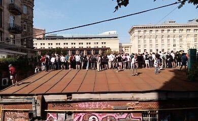 Демонстрировали навыки альпинизма. Как киевляне парад ко Дню Независимости смотрели