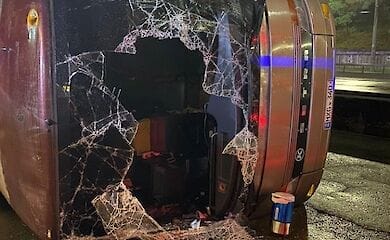 Аварія з маршрутним автобусом в Києві на Теліги: в поліції розповіли подробиці