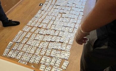 Таможенники нашли наркотические таблетки в автобусе
