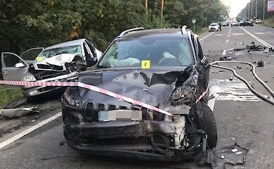 Пьяный водитель на выезде из Киева устроил масштабное ДТП