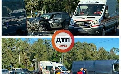 В Киеве на проспекте Палладина произошло ДТП, есть пострадавшие