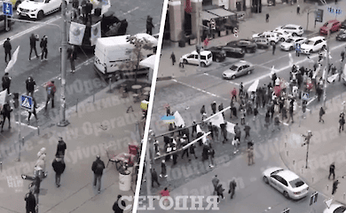 В Киеве прошел митинг против вакцинации