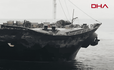 В Мраморном море шедший из Украины корабль столкнулся с другим судном