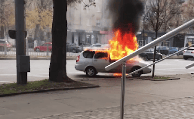У Харкові вибухнув автомобіль