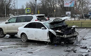 В Киеве произошла масштабная авария на улице Раисы Окипной
