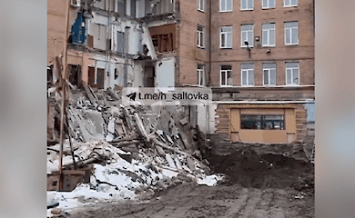 В Харькове обрушилось офисное здание (видео)