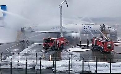 В аэропорту Китая горел российский самолет
