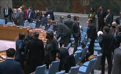 Одновременно с заседанием Совбезом ООН начал свое выступление Владимир Путин