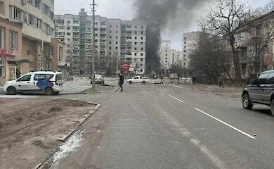 У Чернігові під авіаудар потрапив жилий квартал