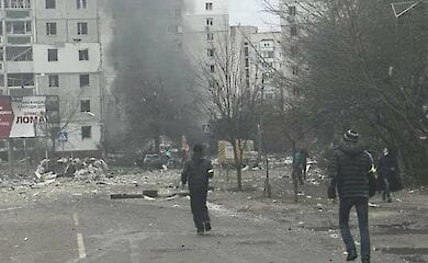 У Чернігові під авіаудар потрапив жилий квартал