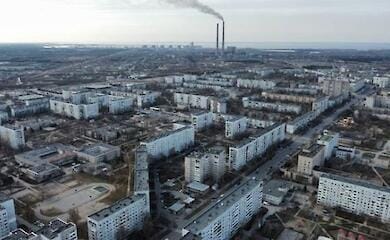 В Энергодар заехала новая колона российской техники
