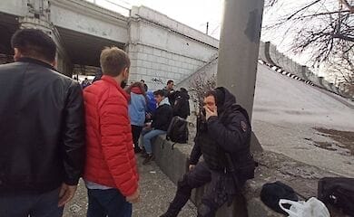 В Москве перевернулся автозак, который вез арестованных на антивоенной акции