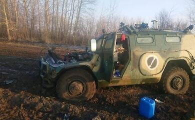 У Чернігівській області знищено колону техніки окупантів