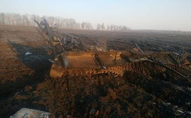 В Черниговской области уничтожена колонна техники оккупантов