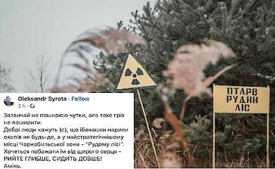 Россия: "Облучения русских военных в Рыжем лесу не было. Там нет никакой радиации"