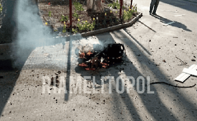 У Мелітополі біля супермаркету пролунав вибух (відео)