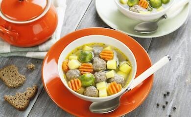  Как приготовить суп с брюссельской капустой и фрикадельками