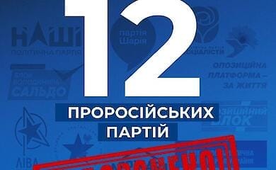 Какие партии запретили в Украине