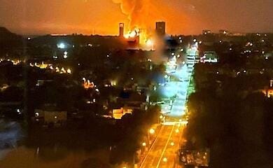 У Підмосков'ї спалахнула військова частина