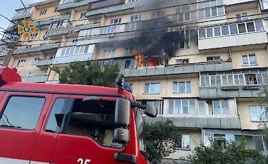 В Киеве на Подоле горела квартира