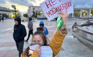 У РФ почалися мітинги проти мобілізації
