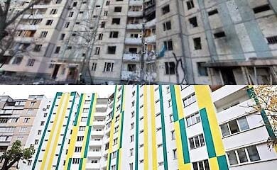 У Києві відремонтували ще кілька будинків, пошкоджених через обстріли ворога