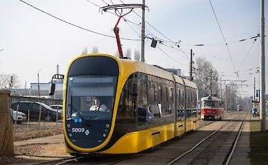 Сегодня на маршрут Киева вышли 8 новых трамваев украинского производителя