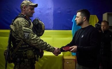 Зеленський відвідав передову у Запорізькій області