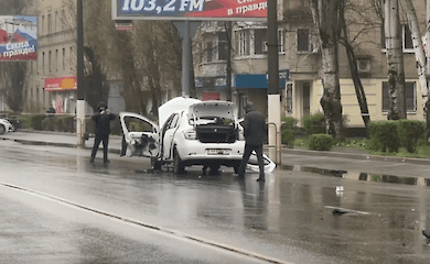 В окупованому Мелітополі вибухнула машина колаборанта