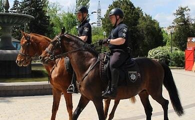 На улицы столицы вернули велопатруль и конную полицию