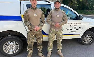 Полицейские в Киеве успешно извлекли боеприпас из горящего здания, предотвратив тем самым масштабный взрыв