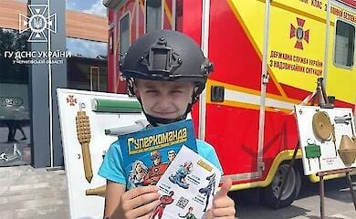 На Чернігівщині ДСНС організувала пересувний клас із мінної безпеки (фото)