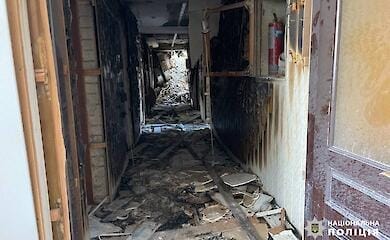 Патрульна поліція показала перші хвилини після російського удару в Черкасах