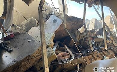 Патрульна поліція показала перші хвилини після російського удару в Черкасах