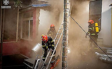 В Приморском районе Одессы загорелся двухэтажный ресторан