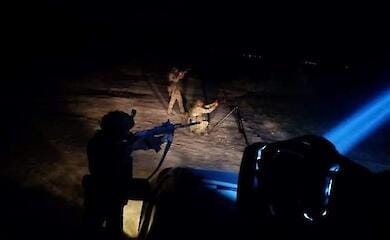 ВСУ показали видео ночной работы ПВО