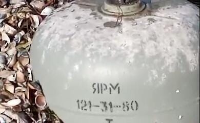 Неподалёку от Николаева на берег выбросило мину, похожую на туристический газовый баллон