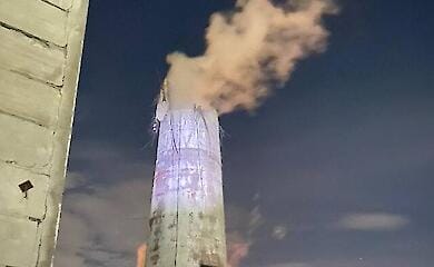 В Одесі обвалилась труба котельні