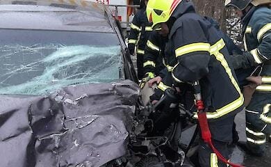 На Одещині автобус із людьми потрапив в ДТП, є постраждалі