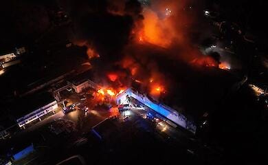 Ліквідовано масштабну пожежу на птахокомплексі на Волині