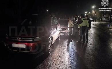 В Луцке нетрезвая водитель убегала от патрульных