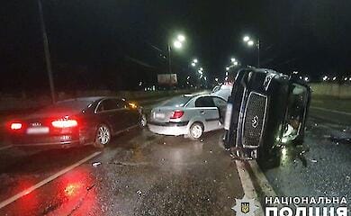 Задержан водитель, который совершил тройное ДТП в Киеве