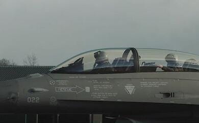 У Бельгії показали відео навчання українських пілотів на F-16
