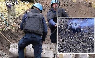 В Киеве токсичное топливо вытекло из сбитой ракеты