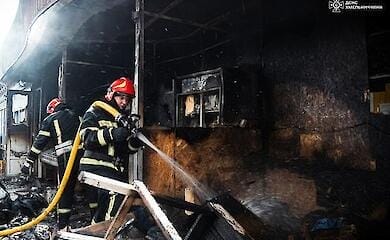 Пожежу на продуктовому ринку Хмельницького ліквідувала ДСНС